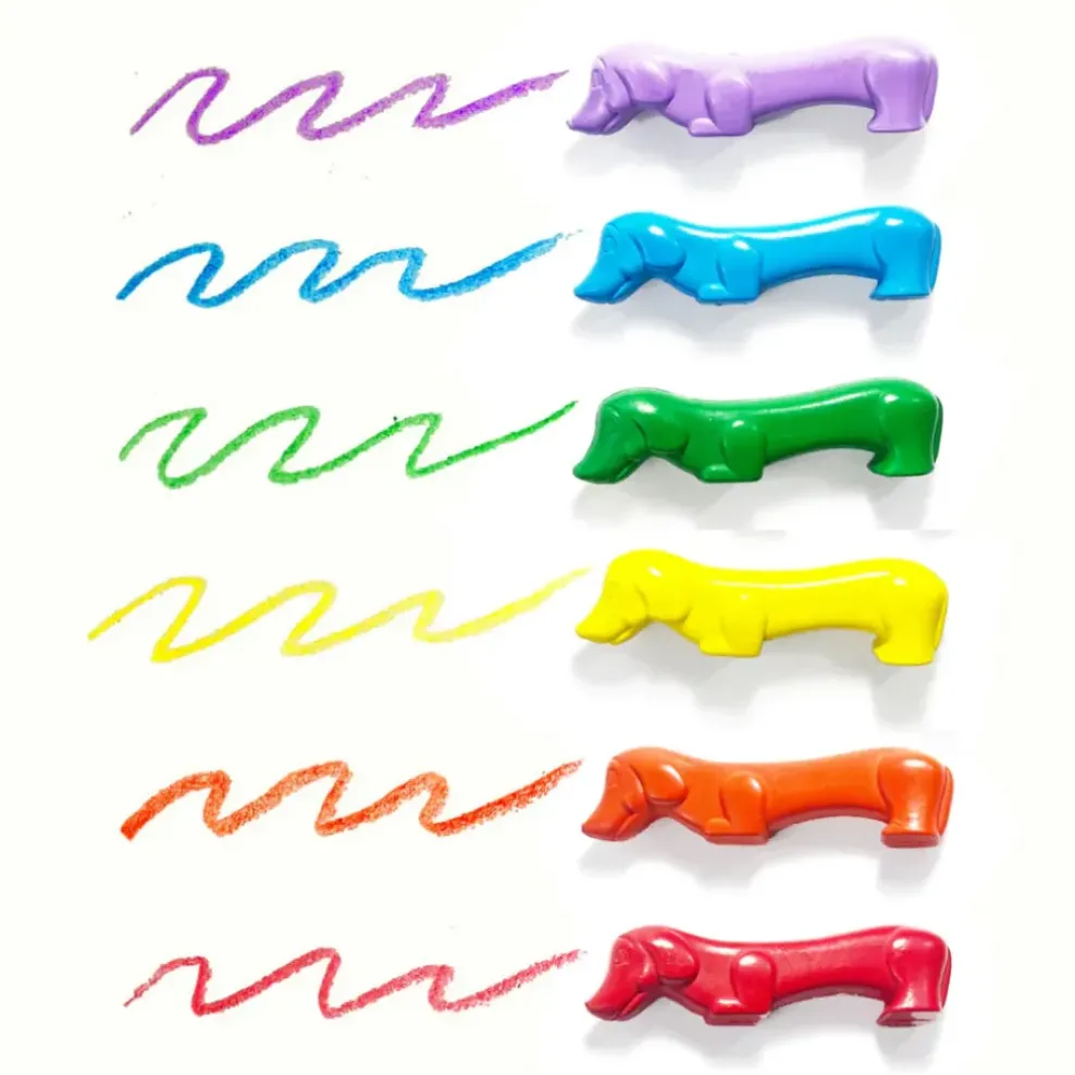 Ooly Pawsome Pups Dog Crayons - Set of 6 Outlet