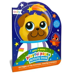 Ooly Playful Pages Activity Book - Pets In Space Clearance