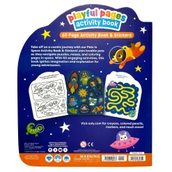 Ooly Playful Pages Activity Book - Pets In Space Clearance