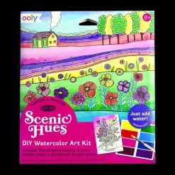 Ooly Scenic Hues DIY Watercolor Art Kit - Flowers and Gardens Online