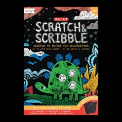 Ooly Scratch & Scribble Mini Scratch Art Kit - Dino Days Clearance