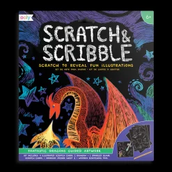 Ooly Scratch & Scribble Scratch Art Kit - Fantastic Dragons Fashion
