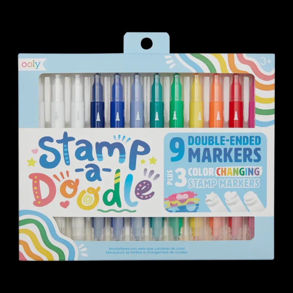Ooly Stamp-a-Doodle Double-Ended Markers New