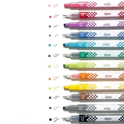 Ooly Stamp-A-Square Double Ended Markers - Set of 12 New