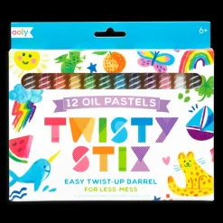Ooly Twisty Stix Oil Pastels Hot