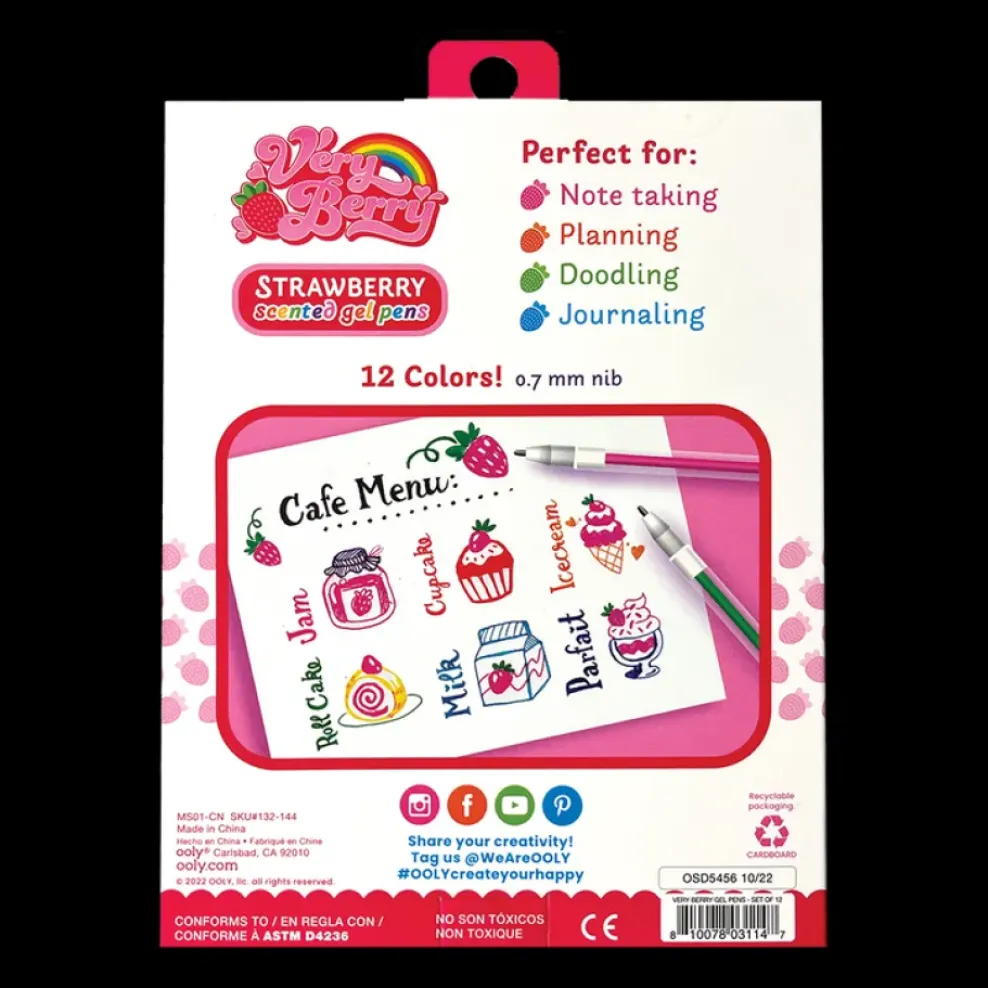Ooly Very Berry Scented Gel Pens - Set of 12 Online