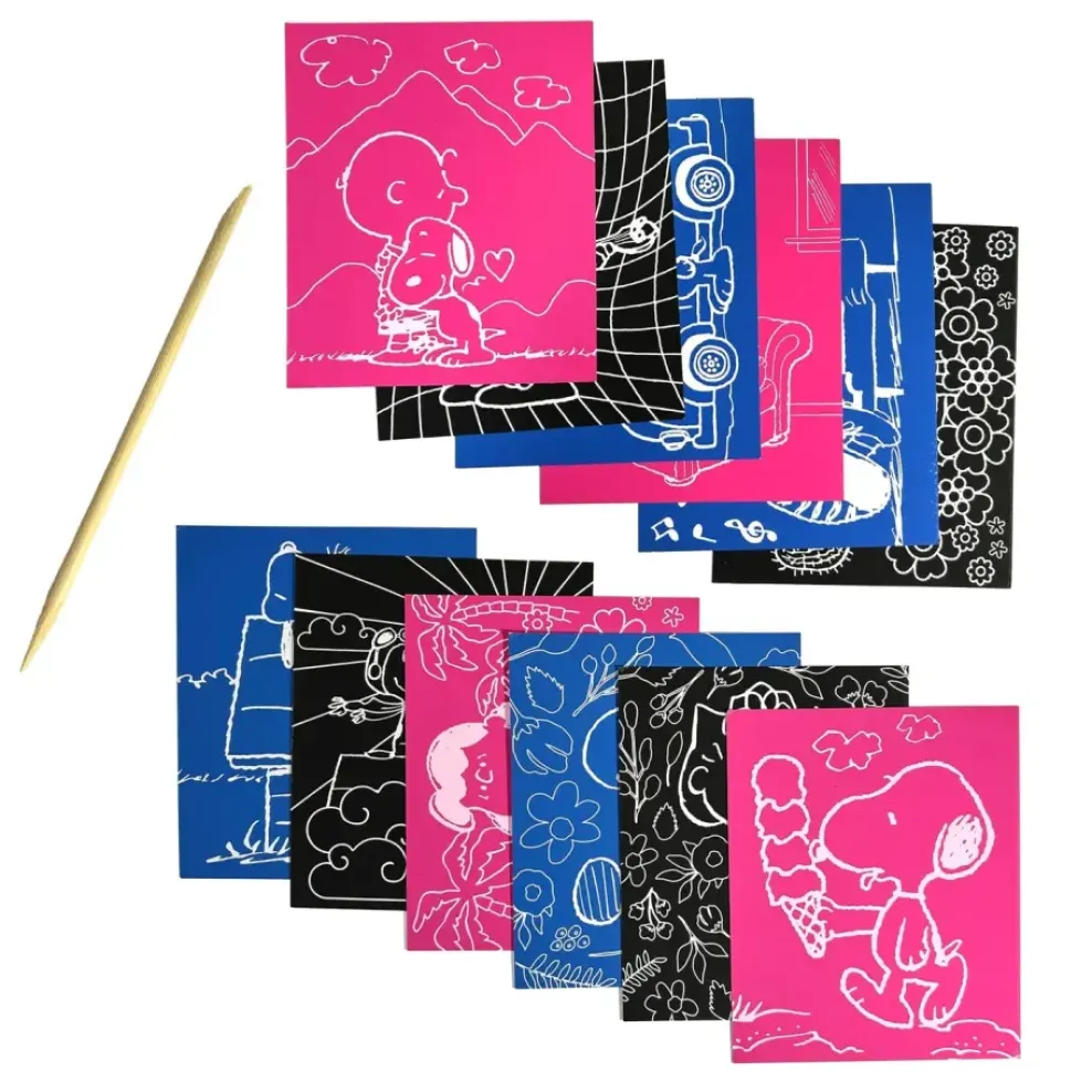 Ooly ® x Peanuts®: Scratch Art Kit New