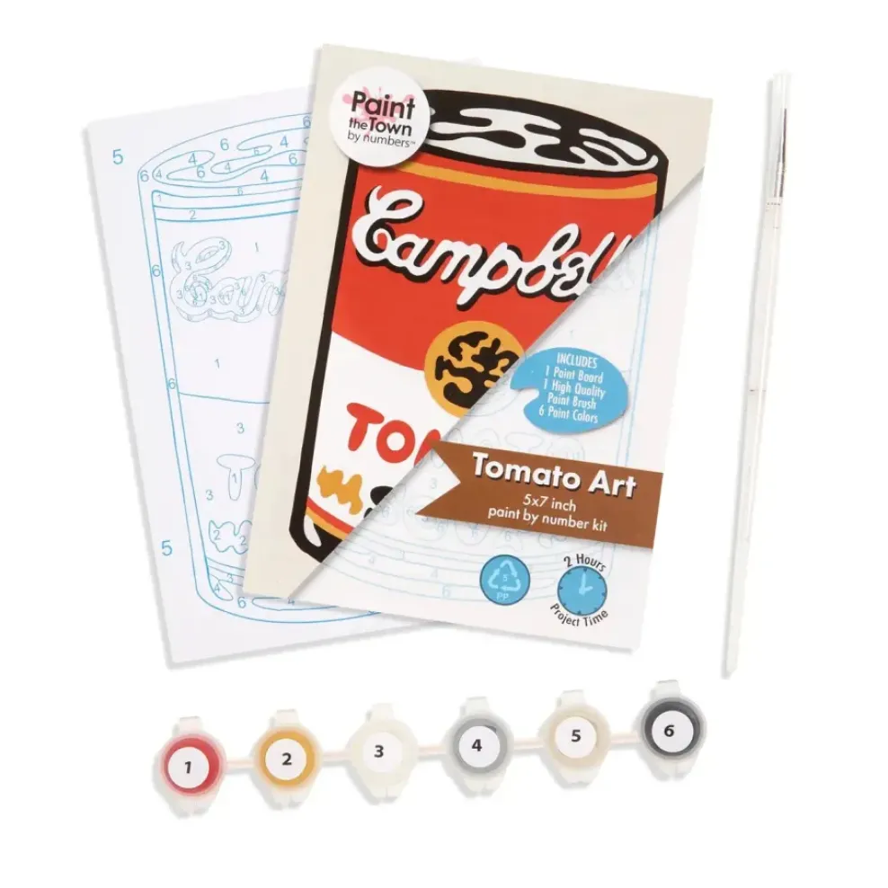 Paint the Town By Numbers Paint the Town By Number™ 5" x 7" - Warhol Tomato Soup Can Best