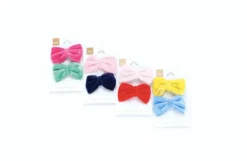 Peppercorn Kids Velvet Bow Hair Clip SunnyDayYellow/Blue Hot