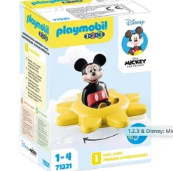 Playmobil 1.2.3 & Disney: Mickey's Spinning Sun with Rattle Feature 71321 Outlet