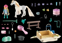 Playmobil Horses of Waterfall: Washing Station with Isabella and Lioness 71354 Discount
