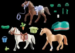 Playmobil Horses of Waterfall: Three Horses with Saddles 71356 Clearance