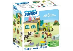 Playmobil Junior: Farm Adventure with Tractor, Trailer, and Animal Friends 71656 Online