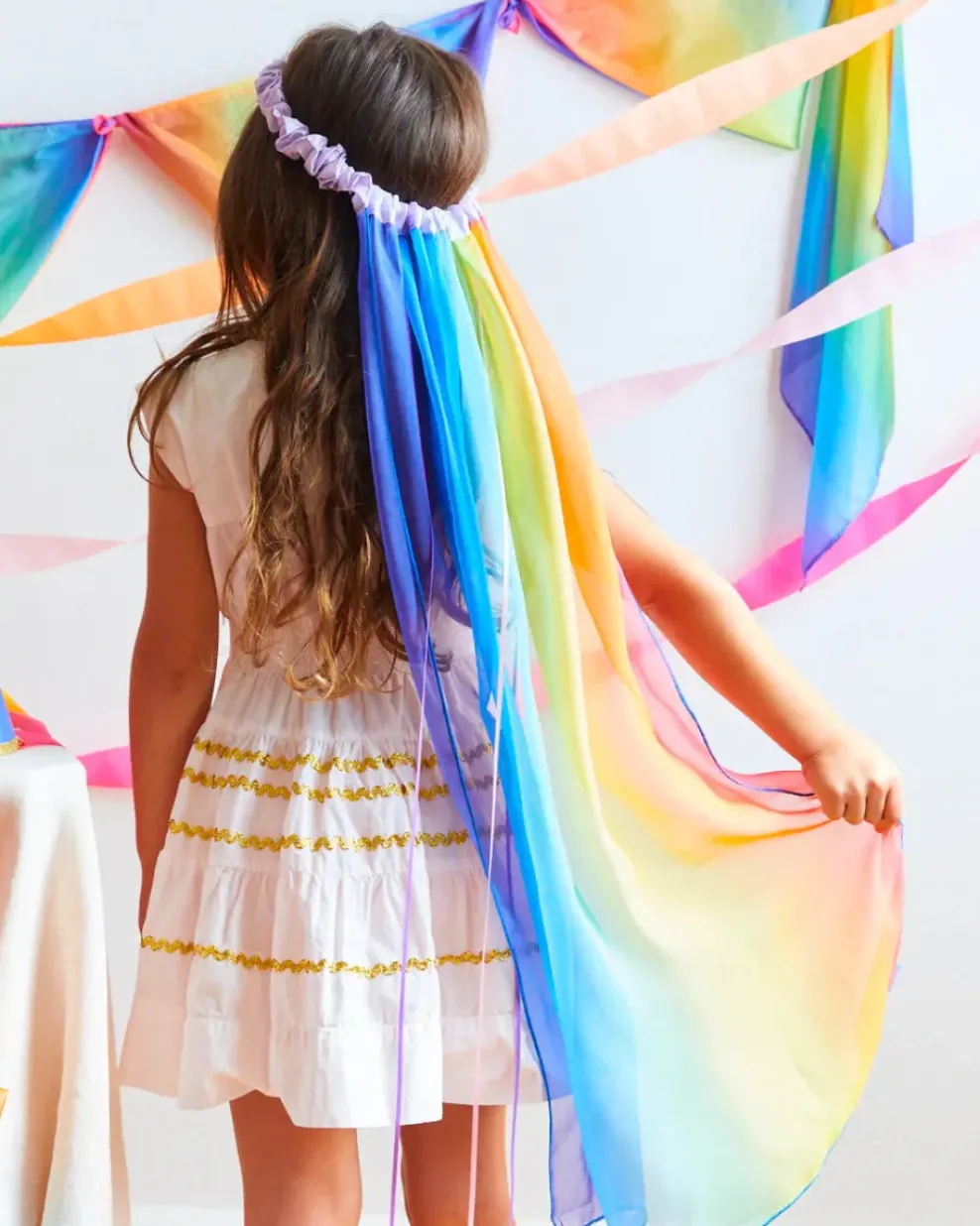 Sarah's Silks : Veil Rainbow Clearance