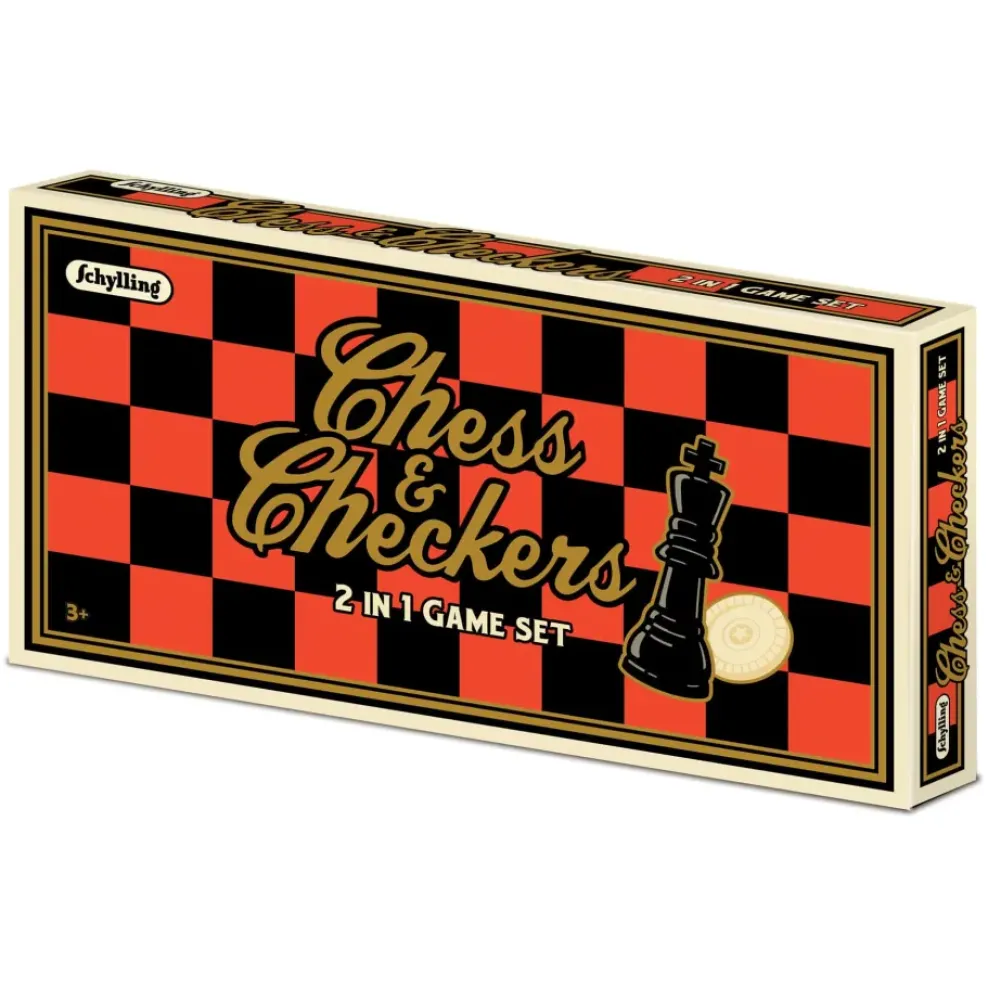 Schylling Chess & Checkers Set New