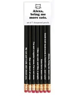 Snifty Pen cil Set: Alexa, Bring Me More Cats Outlet