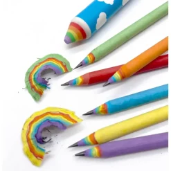 Snifty Pen Snifty Recycled Rainbow Pencils & Eraser Set New