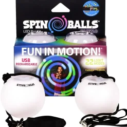 Fun in Motion Toys Spin Balls® LED Poi Kit GLOW.0 Clearance