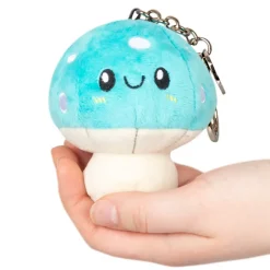 Squishable ® Micro Keychain: Turquoise Mushroom 3" - Discontinued Fashion