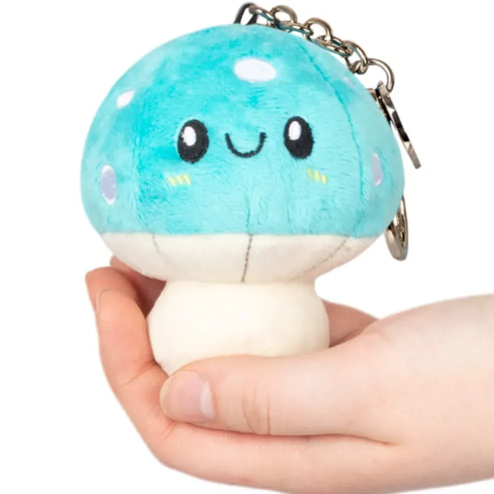 Squishable ® Micro Keychain: Turquoise Mushroom 3" - Discontinued Fashion