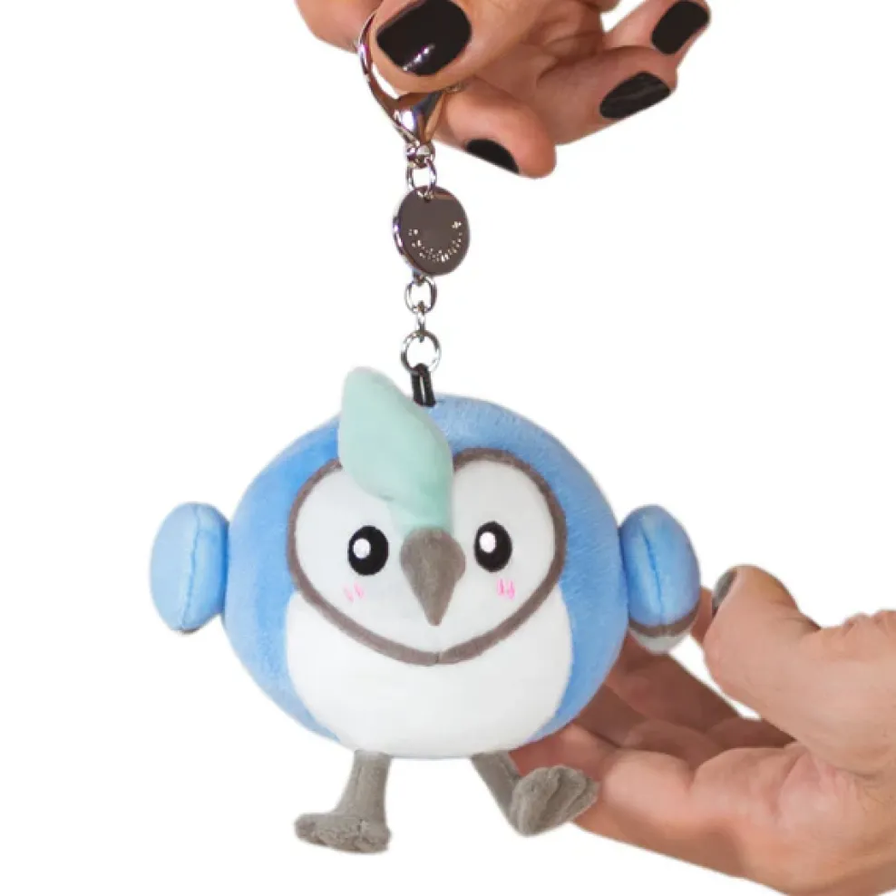 Squishable ® Micro Keychain: Blue Jay 4" - Discontinued Fashion