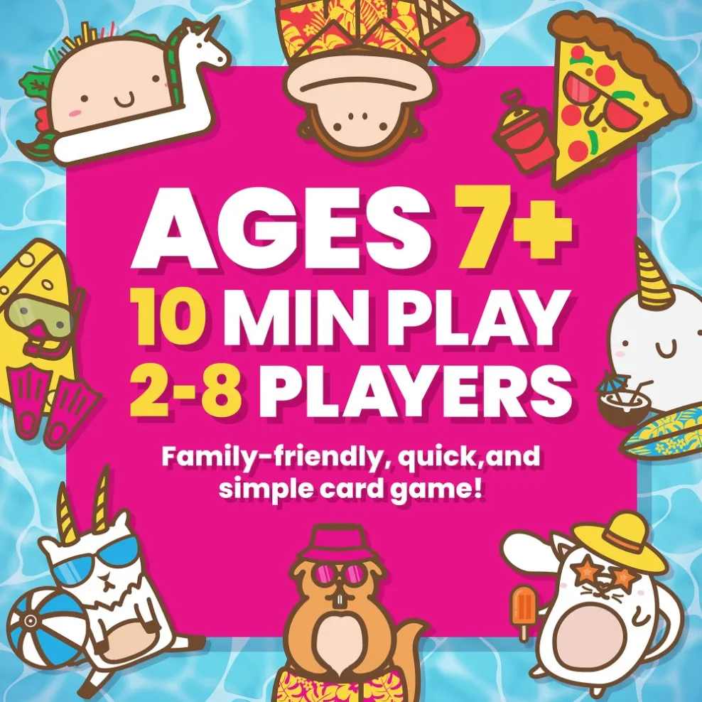 Dolphin Hat Games Taco Cat Goat Cheese Pizza Poolside! Clearance