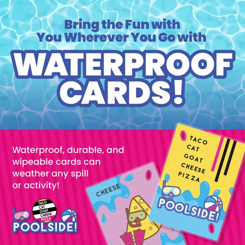 Dolphin Hat Games Taco Cat Goat Cheese Pizza Poolside! Clearance