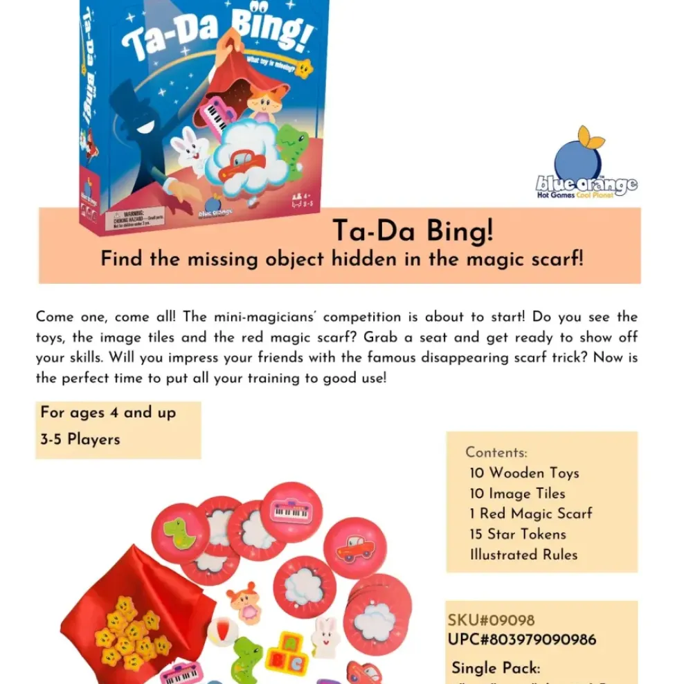 Blue Orange Games Ta-Da Bing! Discount