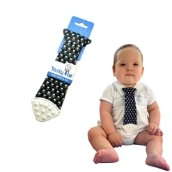 Tasty Tie ® Baby Teething Tie & Crinkle Toy! - Skull Sale