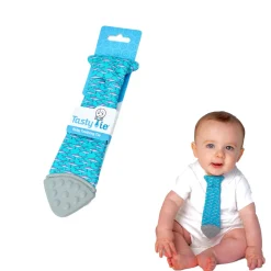 Tasty Tie ® Baby Teething Tie & Crinkle Toy! - Shark Clearance