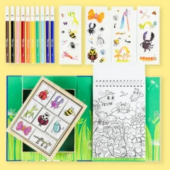 Tiger Tribe - Coloring Set: Backyard Bugs Hot