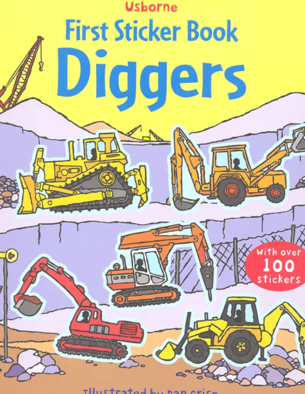 Harper Collins Usborne First Sticker Book: Diggers Best